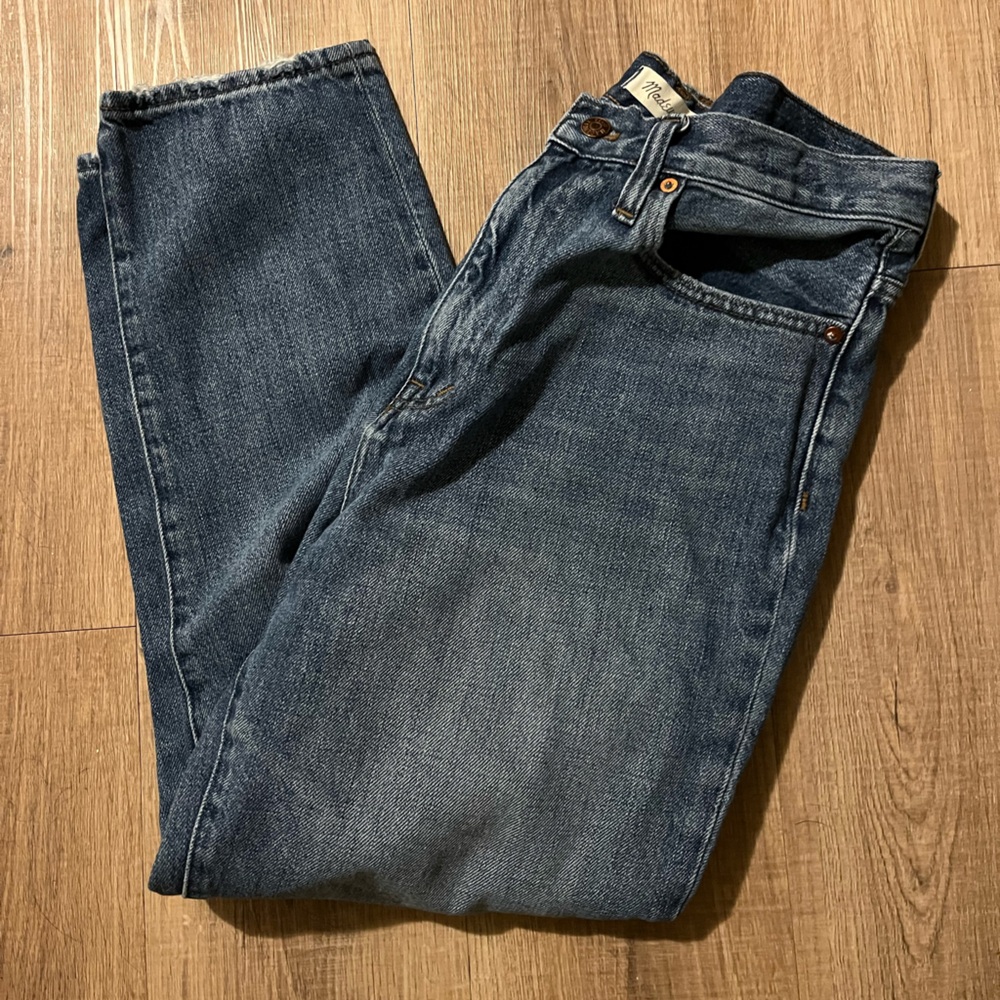 Madewell Women's Dark Blue Straight-Leg Jeans